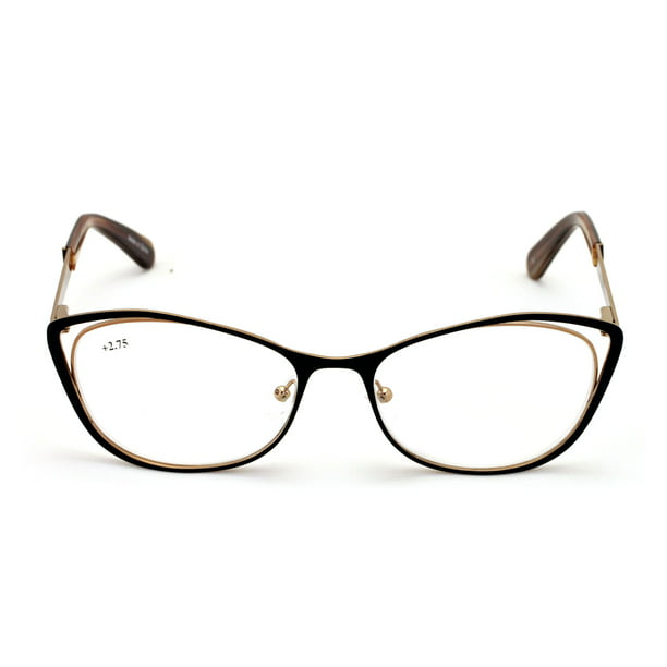 Premium Women Cateye Optical Frame Reading Glasses - Fashion Metal ...