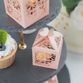 thumbnail image 6 of BalsaCircle 25 Blush 2" Party Favor Gift Boxes Laser Cut Lace Design Butterfly Decorations, 6 of 8