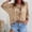 *Beige, variant on ClodeEU Women's Boho Floral Print Bell Sleeve Blouse,Loose Fit Shirt with Keyhole White,Women's Plus XL