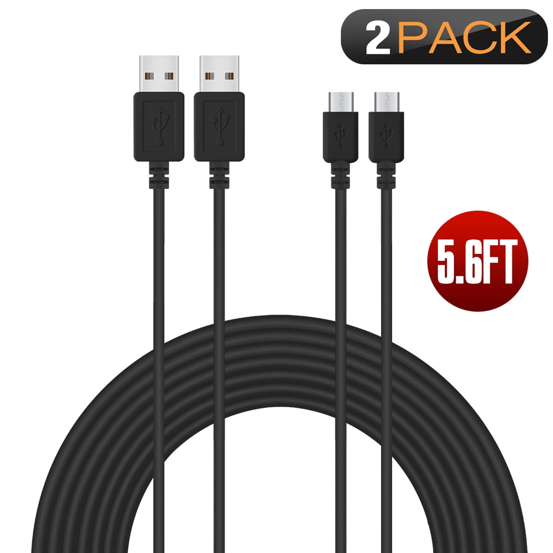 Geekria PS4 Controller Charging Cable for Playstation 4, DualShock 4