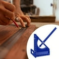 thumbnail image 6 of CarpNettore 3D Multi Angle Measuring Ruler Versatile Drafting Carpenter Square for Engineers Blue, 6 of 9
