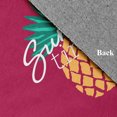 thumbnail image 2 of 18" x 30" Simply Daisy Summer Time Pineapple Tropical Chenille Area Rug, Lipstick Pink, 2 of 4