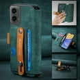 thumbnail image 3 of Compatible with Motorola Moto G 5G (2024) Wallet Case with RFID Blocking Card Holder,With Wrist Strap Kickstand, PU Leather Flip Case with Magnetic Closure, Shockproof Interior Protective Cover,Green, 3 of 12
