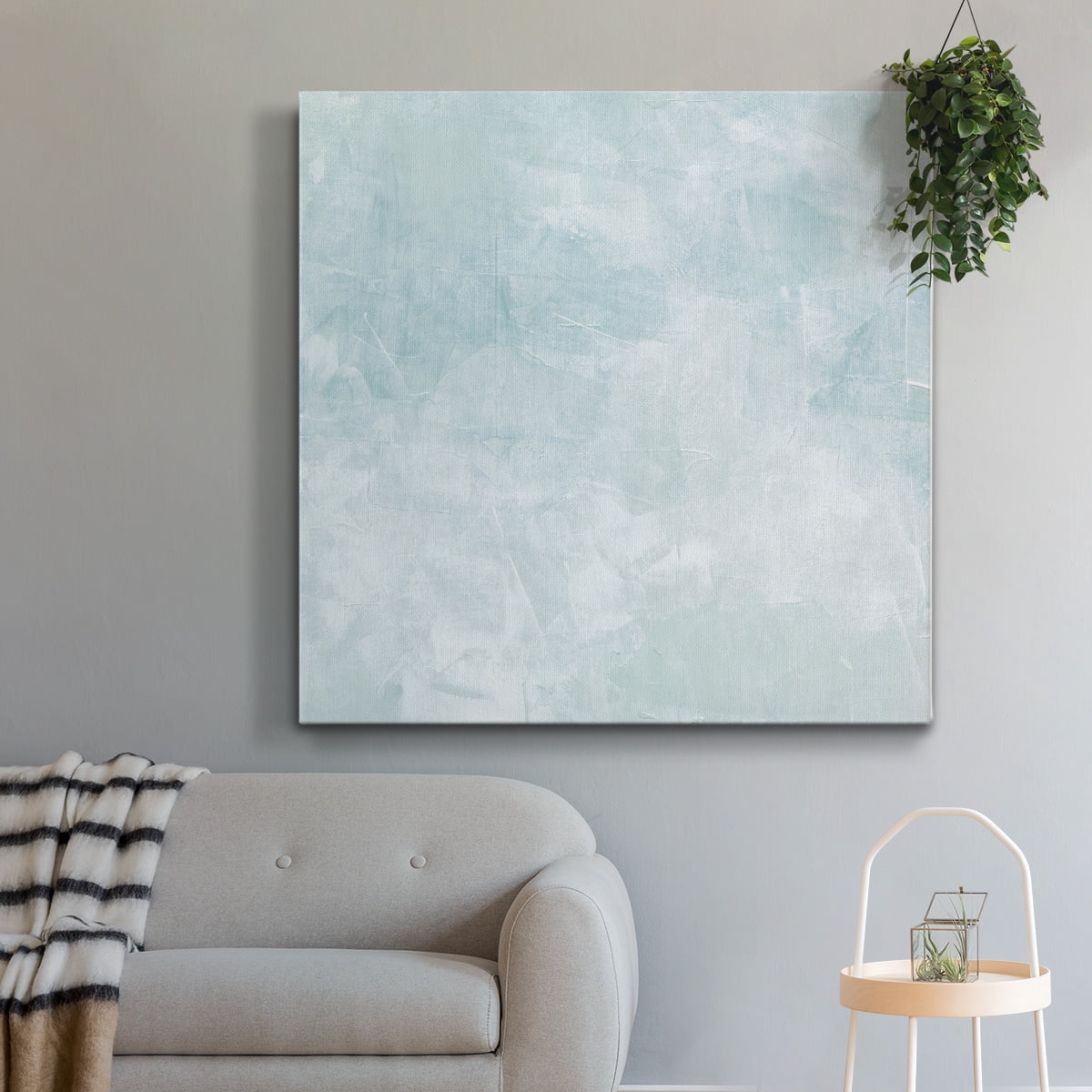 Wexford Home Drifting Blue II-Premium Gallery Wrapped Canvas, 40" x 40" - Ready to Hang