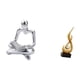 thumbnail image 5 of Estatua De Fuego De Pensador Abstracto Creativo, Estatuilla Artesanal, Escultura, Adorno, Recuerdo De Resina, Llama, Arte Moderno Para Sala De Estar, Gabinete, Decoración Interior, 5 of 8