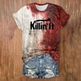 thumbnail image 4 of YDLCAFD Easter Womens Printed Short Sleeve O Neck T Shirt Top Blouse, 4 of 5