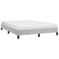 thumbnail image 1 of vidaXL Bed Frame Light Grey 137x190 cm Full Velvet, 1 of 7