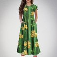 thumbnail image 2 of COM1950s Shorts pour Filles, Robe à Manches Courtes, Mode Été Nouvelles Manches Courtes Col Rond Robe Unie, Robe Bébé Fille, Robe Été Filles, Robe pour Filles, Shorts Bébé Fille, Robe Anniversaire Fille, 2 of 9