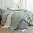 thumbnail image 1 of Juego de Edredón Bedsure King Size Reversible Verde Salvia de 7 piezas, 1 of 7