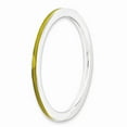 thumbnail image 3 of Sterling Silver Stackable Expressions Yellow Enameled 1.5mm Ring - Size 8, 3 of 3
