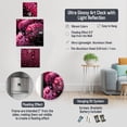 thumbnail image 4 of Designart "Rain-Kissed Red Rose XVIII" Floral Multipanel Clock For Living Room Décor - Large Modern Wall Clock - Oversized Red Wall Clock - Set Of 3, 4 of 6