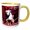 Yellow/White, variant on 3drose, Dancing, 15oz Two-tone Yellow Mug