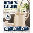 thumbnail image 4 of White Watering Can Metal - 1 L Vintage Sprinkling Can with Removable Spout - Galvanized Steel Water Cans for Indoor Outdoor Plants - Long Spout Garden Irrigation Tool for Flowers (White), 4 of 7