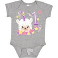 thumbnail image 3 of Inktastic First Birthday Cute Llama Cake Boys or Girls Baby Bodysuit, 3 of 5