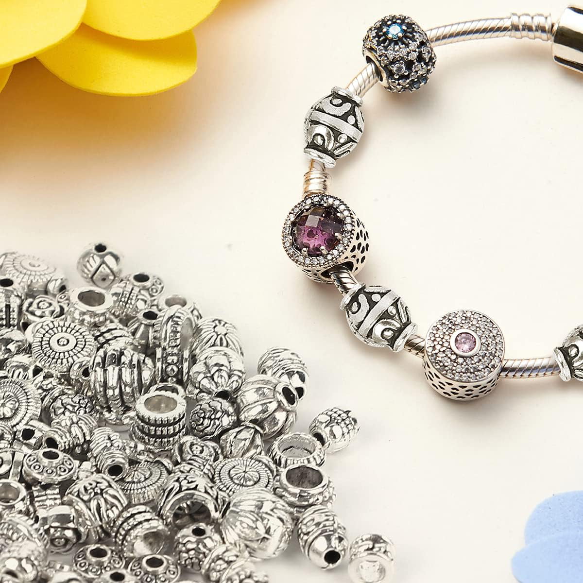 Pandora - Spacers are a beautiful way to fill up empty spaces between your  charms, add some extra sparkle and to create balance for your bracelet.  Which spacer would you love to