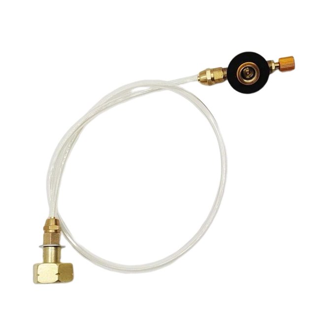 Conector de válvula de inflado ruso Adaptador de puente de llenado de tanque de gas plano dividido (A)