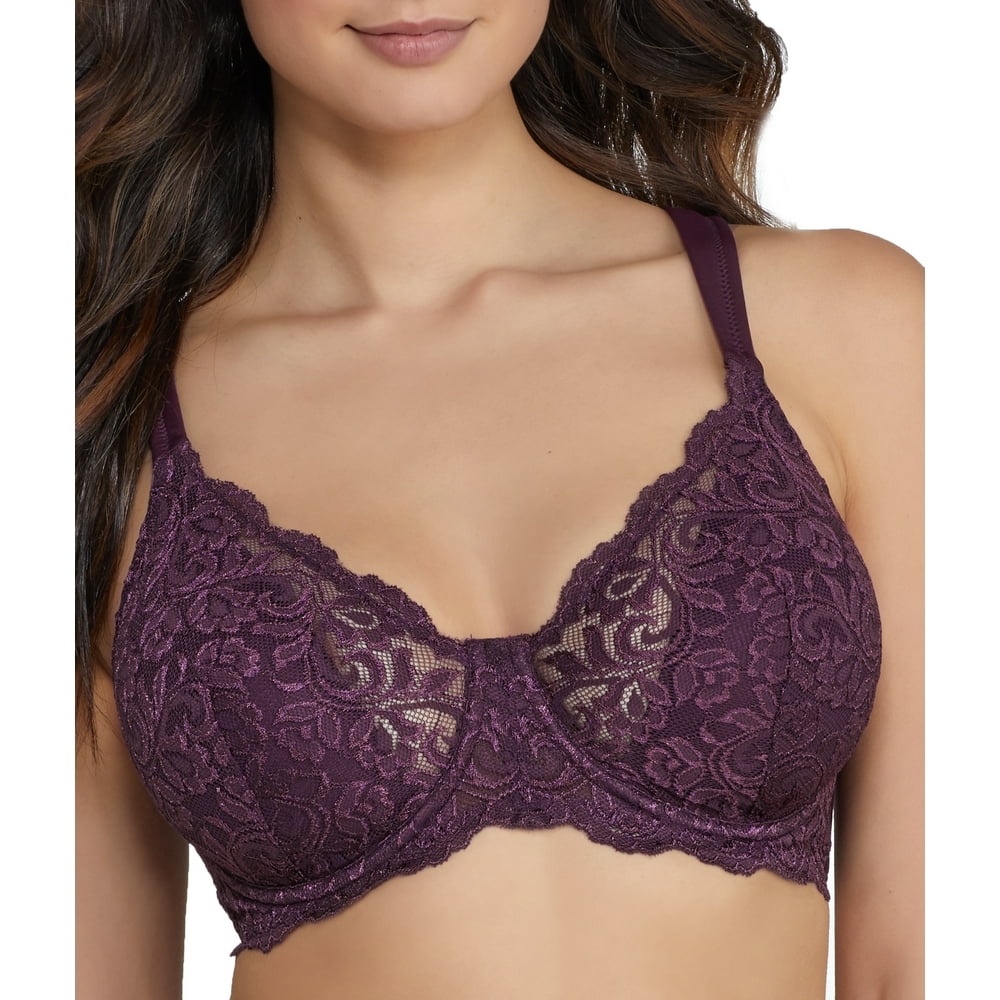 Leading Lady Leading Lady Womens Scalloped Lace Bra Style5044