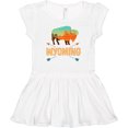 thumbnail image 3 of Inktastic Wyoming Vacation Buffalo Silhouette Girls Baby Dress, 3 of 5