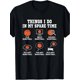 thumbnail image 2 of Hago cosas en mi tiempo libre, camisetas divertidas de fanático del baloncesto., 2 of 7