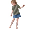 thumbnail image 5 of Kawaii Striped Casual Shirts for Children Boy Girl Summer Fall Short Sleeve Boat Neck Spandex Print Tops Blouses Shirts Kid 2026 Clothing, 5 of 8