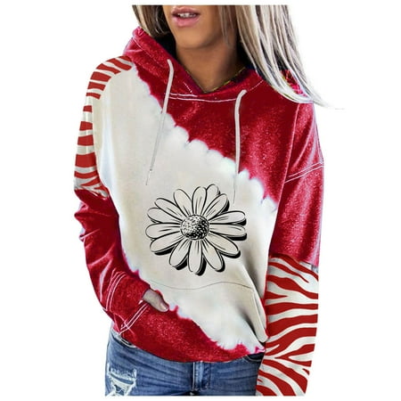 

Women s Cute Cow Print Hoodies Plus Size Loose Pullover Long Sleeve Oversized Drawstring Sweatshirt Jackets Vintage Patchwork Tops Shirts