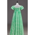 thumbnail image 4 of Regency Dress for Women Empire Waist Victorian Style Pearl Puff Floral Dress, 4 of 6