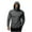 Dark Gray, variant on Men's Mask Thermal Hoodie Long Sleeve Solid Face Cover Warmer Pullover Top for Outdoor Black M