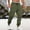 Army Green, variant on Mens Cargo Joggers Pants Elastic Waist Drawstring Baggy Sweatpants Techwear Pants for Men Brown