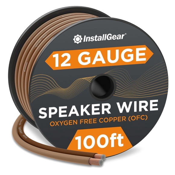 Cable de altavoz InstallGear, calibre 12, 30,48 m, cobre desoxidado OFC