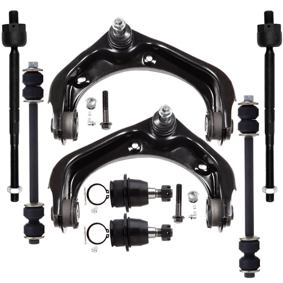 ECCPP Control Arm Kit 2006 2007 2008 2009 2010 For Ford Explorer 2006 2007 2008 2009 2010 For Mercury Mountaineer - Inner Tie Rod Ends Lower Ball Joints Front Sway Bar End Links Upper Control Arms