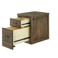 thumbnail image 2 of Emmy 24 Inch 2 Drawer File Cabinet with Biometric Lock Natural Brown Wood, 2 of 4