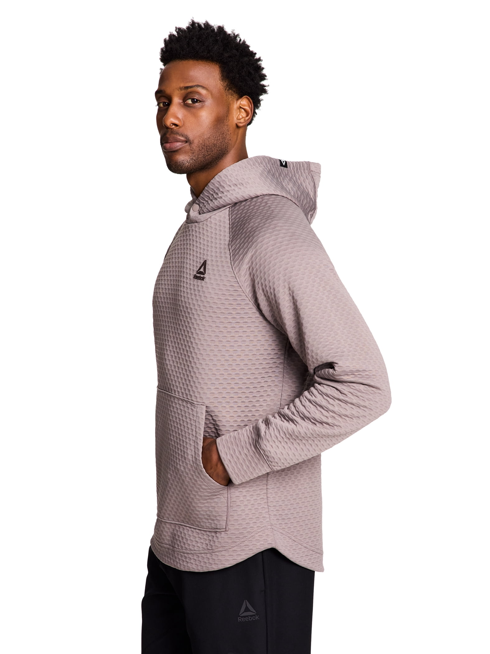 Reebok Men's and Big Men's Surge Textured Knit Pullover Hoodie Sweatshirt, Sizes S-3XL