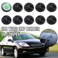 thumbnail image 3 of 10/20Pcs Black Silicone Wire Clips Self-Adhesive Cable Holder Mounts for Car & Home Organization, 3 of 6