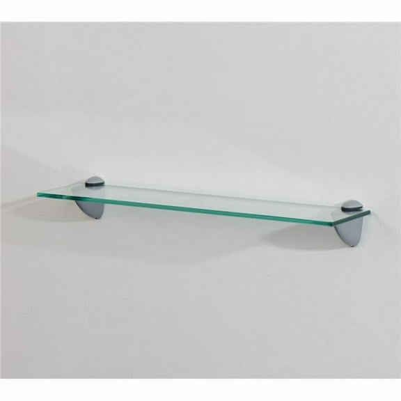 LTL Home Products HDCL418 18 x 4 in. Wallscapes Clear Glass Shelf Kit