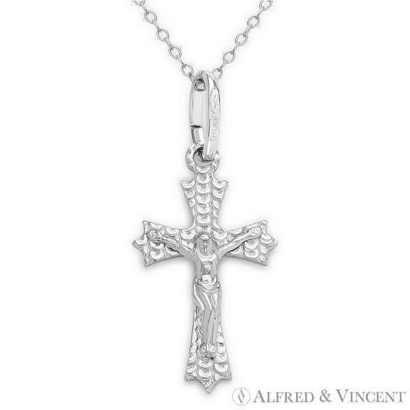 Cross Pendant & Chain Necklace in .925 Sterling Silver
