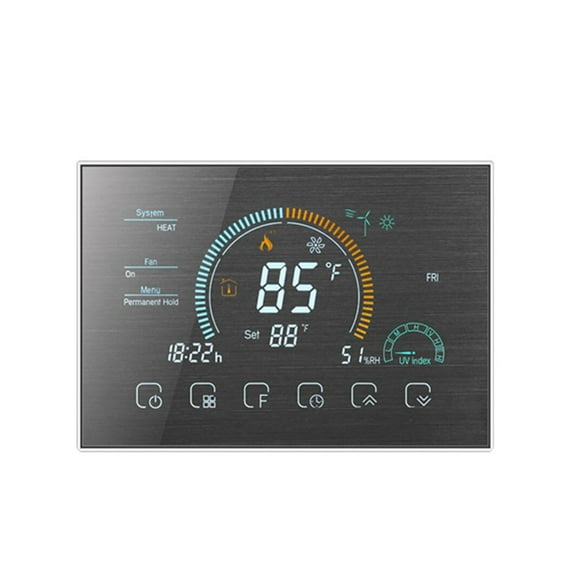 Wireless Weekly Programming Digital Room Touch Screen Smart Water Heater Heat Pump Thermostat Temperature Controller ,Save Energy