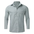 thumbnail image 2 of Gubotare Mens Shirts Dress Shirt for Men Funny Button Down Shirts (Grey,XL), 2 of 4