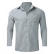 thumbnail image 3 of Camisa De Botones Para Hombre Blusa de manga larga con botón de cuello vuelto para hombre, informal, de otoño, con bolsillo liso (Grey, M), 3 of 5