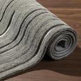 thumbnail image 4 of Dalyn Vibes Area Rug VB1 Vb1 Pewter Pewter Lines Banded 2' x 3' Rectangle, 4 of 12