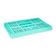 thumbnail image 4 of Pen+Gear Small Collapsible Crate, 11.41" x 8.26" x 4.72", Mint Plastic Desktop Organizer, 4 of 6