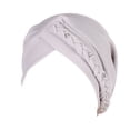 thumbnail image 2 of Under $5 Baseball Caps Gray Womens Multi Color Two Band Studded Braid Cap Side Braid Square Braid Cap, 2 of 4