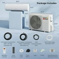 thumbnail image 3 of Costway Climatiseur et Chauffage Mini-Split 23000 BTU avec Wi-Fi, Compatible avec Alexa, 3 of 10