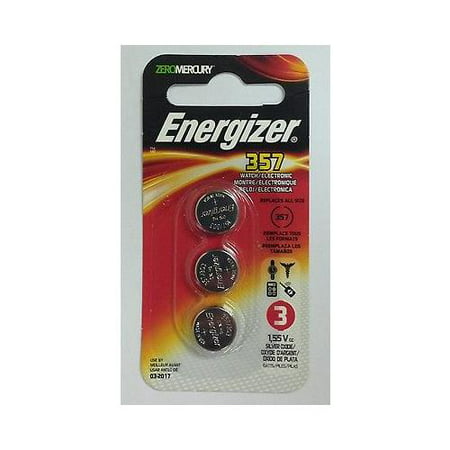 Energizer 357BPZ-3, General Purpose Batteries,1.5 Volt, 3 pack (Best