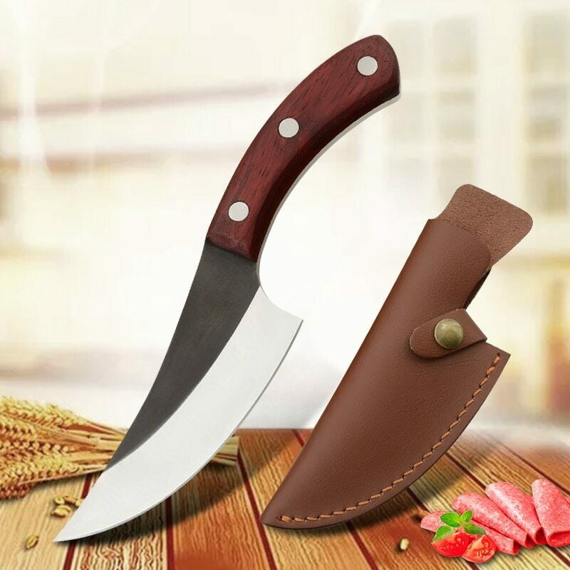 Handmade Pattern Welded Damascus Steel Kitchen-Skinner Knife-Damast Stahl 