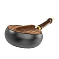 thumbnail image 3 of Fiocias Nonstick Fry Handle Multipurpose Gas Cookware Frying Wok Pan Flat Bottom Wok for wood lid, 3 of 9