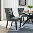thumbnail image 3 of Modway Baronet Performance Velvet Dining Chairs - Set of 2, Multiple Colors, 3 of 3