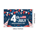 thumbnail image 3 of Red White Blue Banner Fourth of July Decoration Patriotic Theme Independence Day Banner for Party Celebration Outdoor Indoor Event, 3 of 7