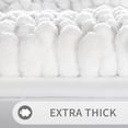 thumbnail image 4 of U Shaped Toilet Bath Rug, Luxury Chenille Contour Mat for Bathroom, Soft Comfortable Shaggy Commode Rug, Water Absorption, Non-Slip, Extra Thick, Machine Wash, 24.4 x 20 Inch, White, 4 of 6