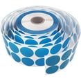 thumbnail image 1 of Code Couleur Rond Bleu de 1 Pouce, Étiquettes à Pois de Cercle DaKuan, 2500 Autocollants par Rouleau, 1 of 5