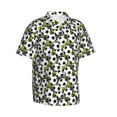 thumbnail image 2 of Daiia Soccer and Football Hawaiian Shirt for Men Gentle Cotton Regular Short Sleeve Casual-Medium, 2 of 9